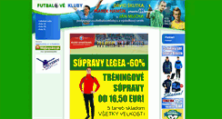 Desktop Screenshot of futbalovekluby.sk