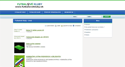 Desktop Screenshot of obfz.futbalovekluby.sk